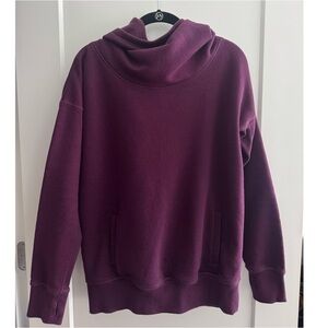 ZYIA Cozy Cowl Hoodie in Plum